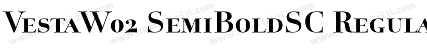 VestaW02 SemiBoldSC Regular字体转换